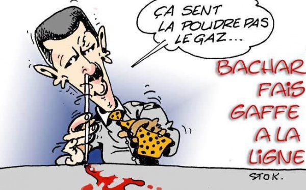 DESSIN DE PRESSE: Bachar envoyé au gaz Sarin