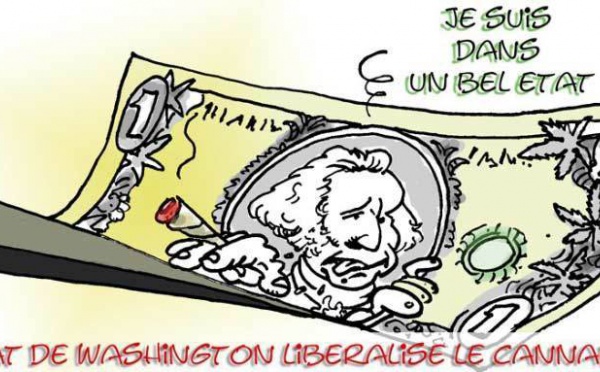 DESSIN DE PRESSE: Champagne californien et chanvre washingtonien