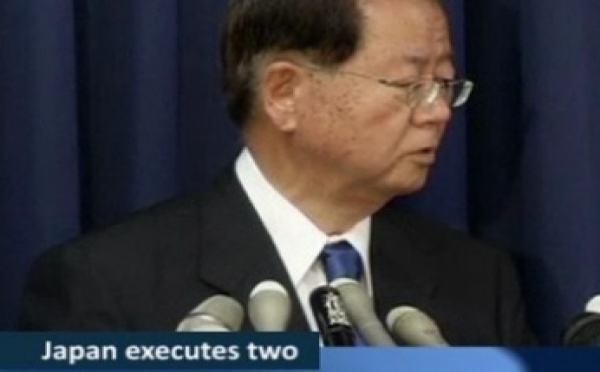 Japon: Le gouvernement sans pitié de Shinzo Abe a procédé à ses premières exécutions