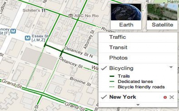 Actu à la une - Google Maps sort les itinéraires vélo