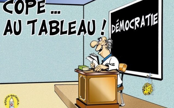 DESSIN DE PRESSE - Copé découvre la démocratie