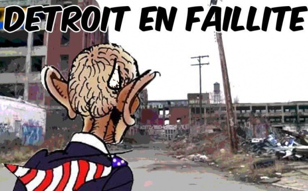 DESSIN DE PRESSE: Banqueroute à Détroit