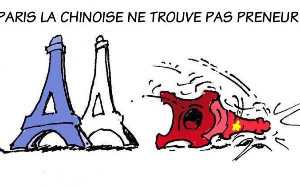 DESSIN DE PRESSE: Réplique de la Tour Eiffel en Chine