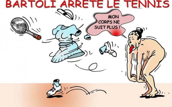DESSIN DE PRESSE: Marion Bartoli ne rackettera plus un trophée