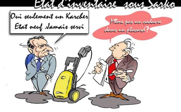 DESSIN DE PRESSE: Les casseroles de l'UMP à l'éventaire