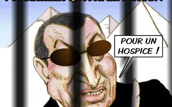 DESSIN DE PRESSE: Hosni Moubarak sort de prison