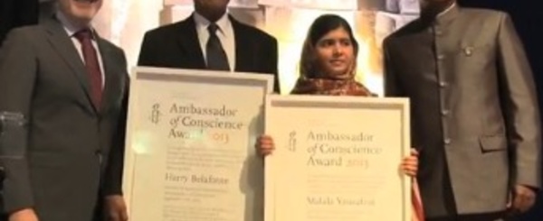 Amnesty International annonce les lauréats 2013 du prix Ambassadeur de la conscience