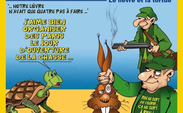 DESSIN DE PRESSE: Les actu-fabulations (4) – Le lièvre et la tortue