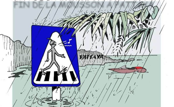 DESSIN DE PRESSE: Mousson ravageuse en Asie du Sud-Est