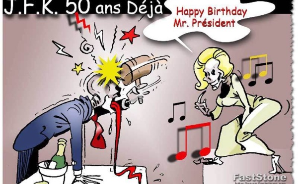 DESSIN DE PRESSE: Mémorial de l'assassinat de JFK