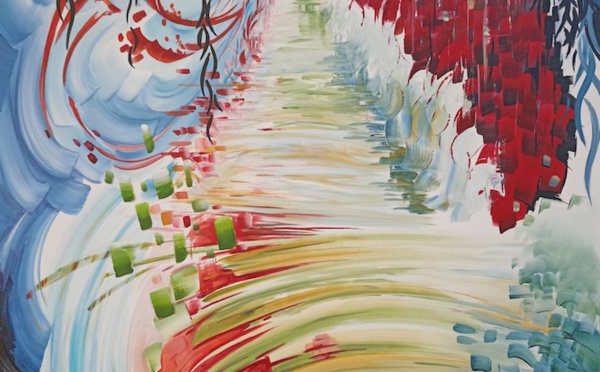 Univers en résonance : peinture de sAn