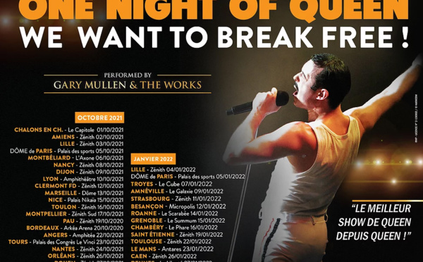 One Night of Queen sur les routes de France en janvier 2022