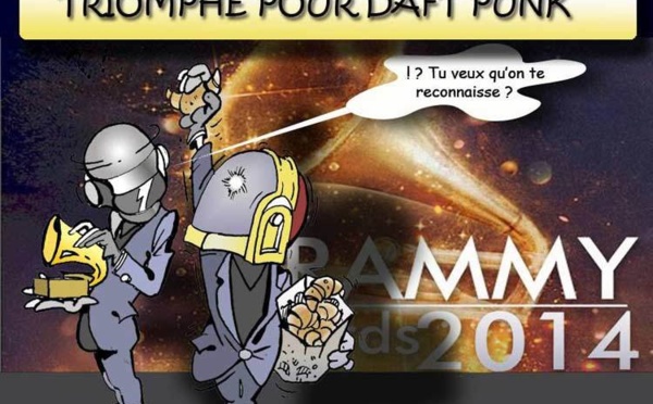 DESSIN DE PRESSE: Triomphe de Daft Punk aux Grammy Awards