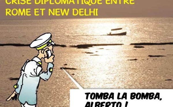 DESSIN DE PRESSE: Tension en Inde autour de l'affaire des marins italiens