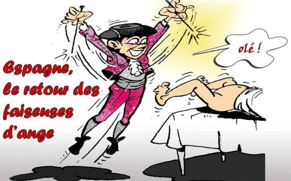 DESSIN DE PRESSE: Manifestations en Espagne pour défendre l'IVG