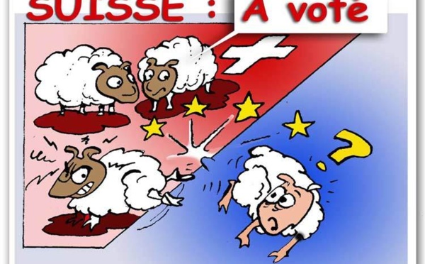 DESSIN DE PRESSE: Chasse au mouton noir en Suisse