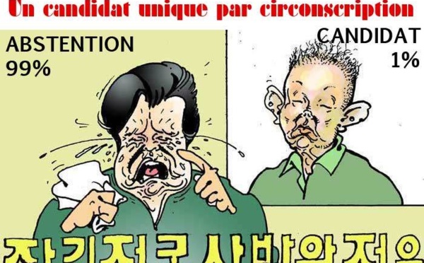 DESSIN DE PRESSE: Élections simplifiées en Corée du Nord