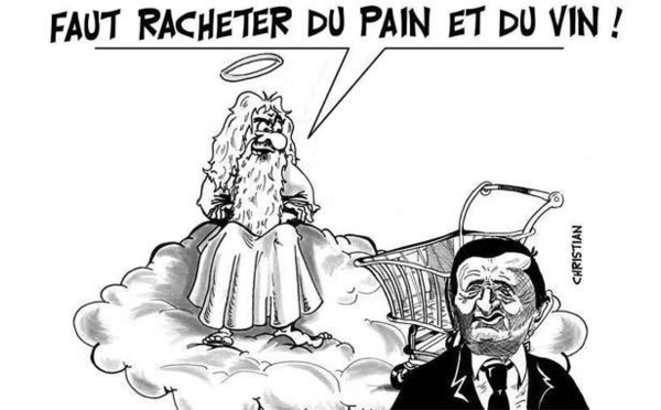 DESSIN DE PRESSE: Lecture en patientant aux caisses