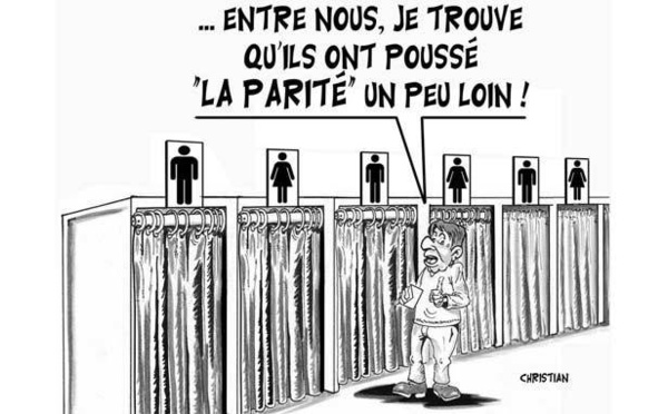 DESSIN DE PRESSE: Parité oui mais jusqu'où?