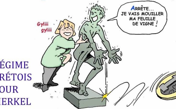 DESSIN DE PRESSE: Le marathon d'Angela Merkel