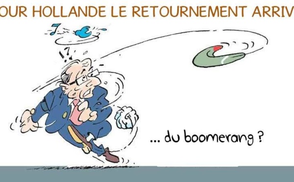 DESSIN DE PRESSE: Hollande ça s'en va et ça revient