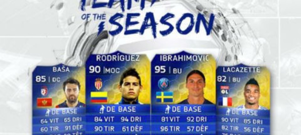 L'équipe de l'année de la Ligue 1 FIFA 14