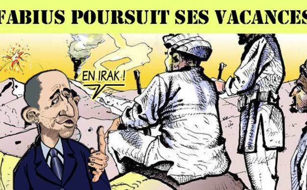 DESSIN DE PRESSE: Fabius au Kurdistan irakien