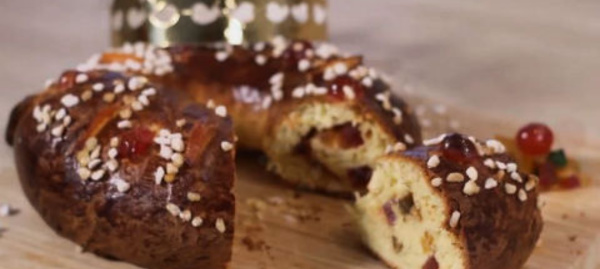 RECETTES EN VIDÉO - Couronne des rois aux fruits confits