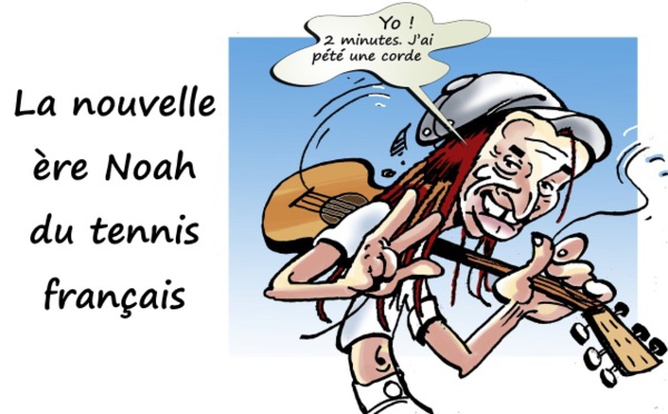 Noah cool sur la corde raide