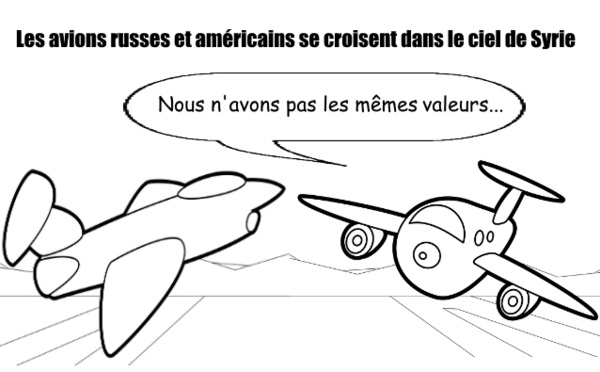 Trajectoires croisées dans le ciel syrien