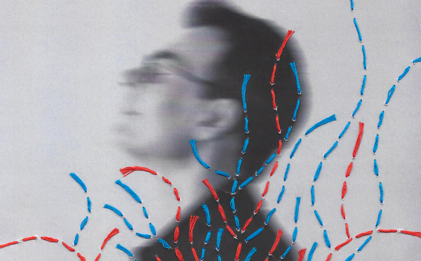 L'Homme Héron à tire-d'aile avec l'album Drôles d'Espèces