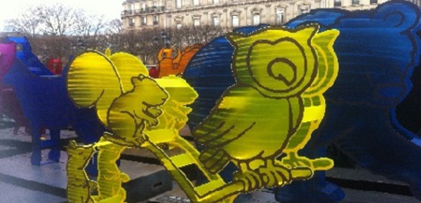Des animaux multicolores à Paris