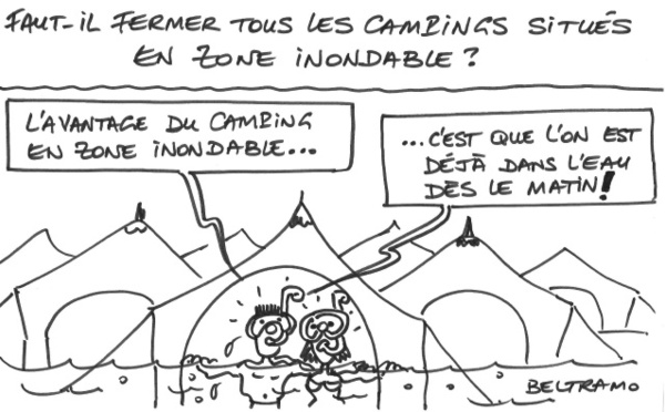 Camping à l'eau
