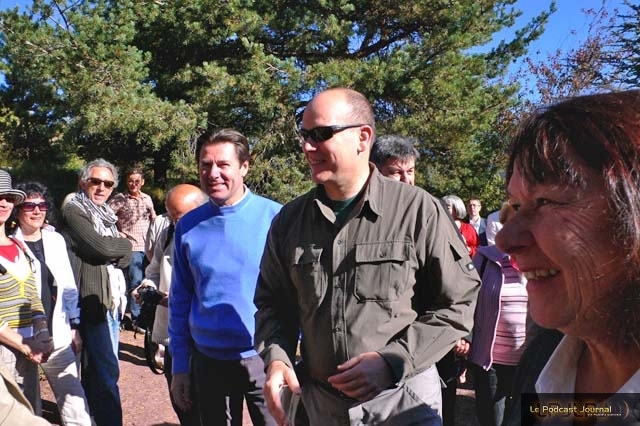 L'arrivée de S.A.S. Le Prince Souverain Albert II de Monaco à l'Arboretum de ROURE