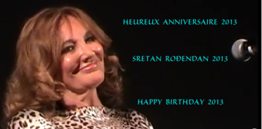 3 octobre 2013 - Joyeux anniversaire Tereza Kesovija!